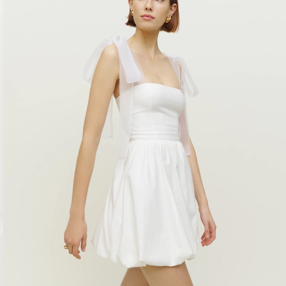 New with tags white reformation enza dress